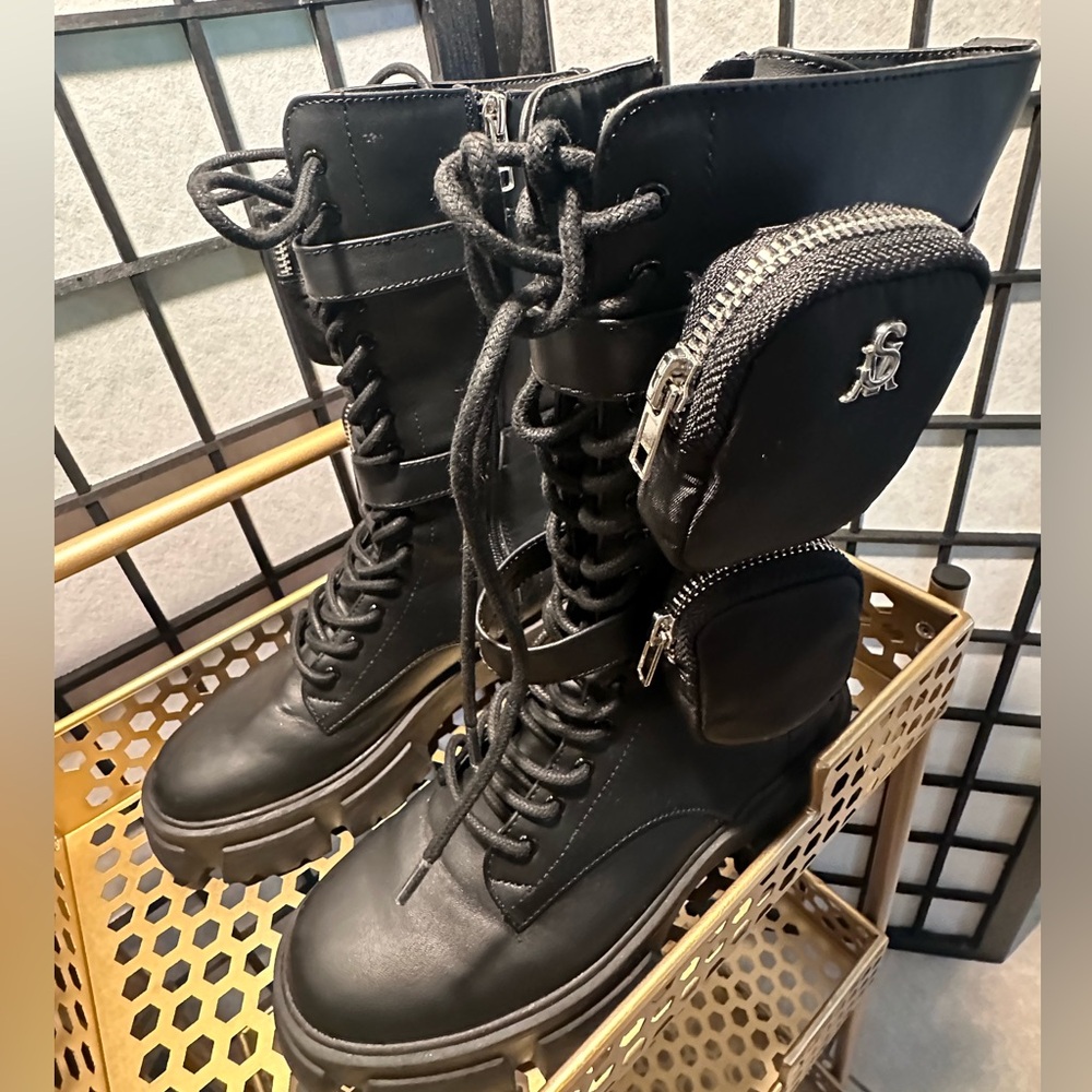 Steve Madden Black Thorpe Boots